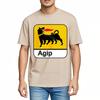 Unisexs tshirt Crew Neck Big Size Tee Shirt Agip Logo With Lion Design Brand Big Size Tee Shirt Retro Crew Neck Tshirt Daily