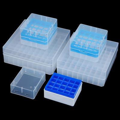 Plastic Test Tube Holder Centrifuge Tube Rack Box With Cover Centrifugal Tube Support Laboratory Supplies