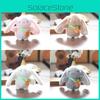 Plush Stuffed Animal Rabbit Keychain With Scarf Accessory Super Soft Backpack Charm For Kids Gifts