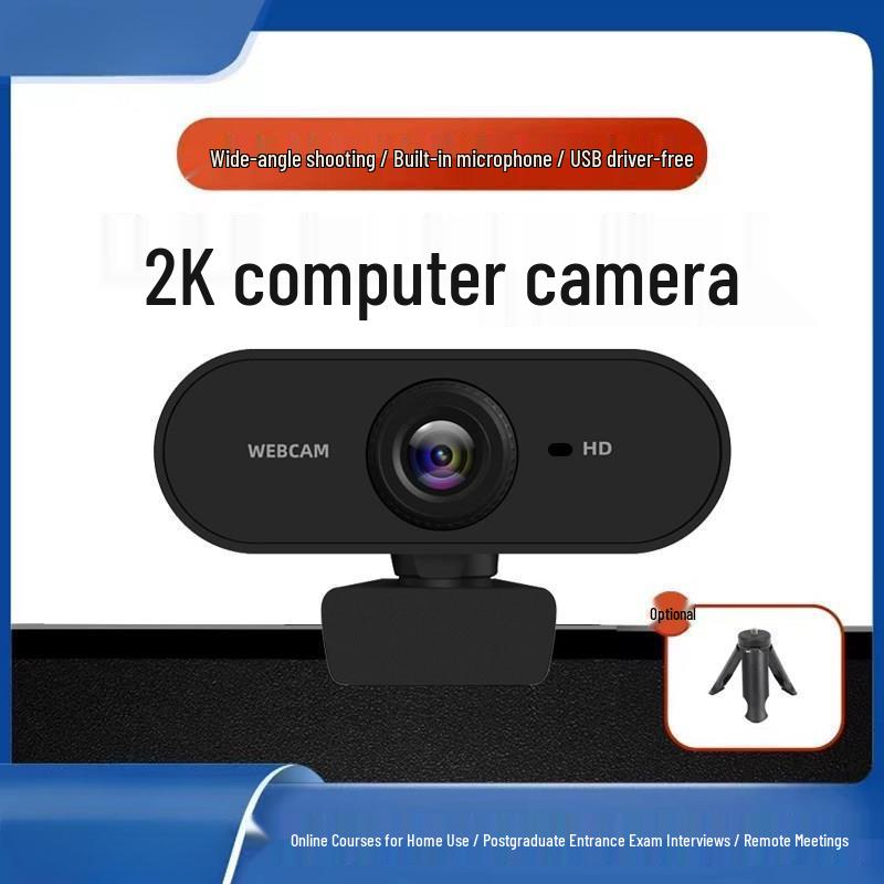 4K Ultra HD USB Webcam with Microphone for Online Classes & Live Streaming, Compatible with Desktop & Laptop.