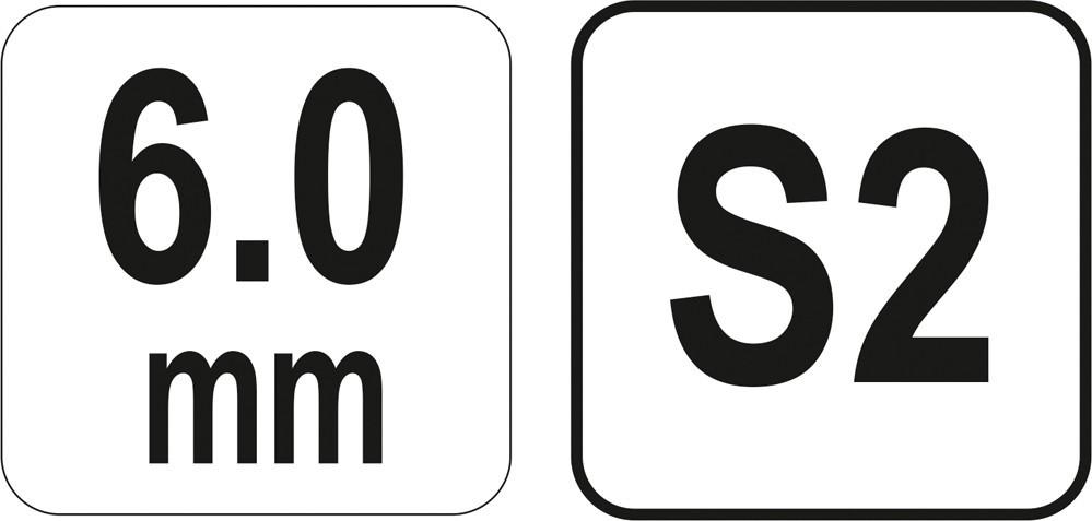 Hex key (with ball) with handle 6mm / YT-05591 / YATO