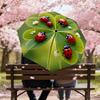 1pc ladybugs clover Automatic Open/Close Umbrella with Windproof, 8-Rib Sturdy Canopy, Durable Ribs, Fashionable Design1131A
