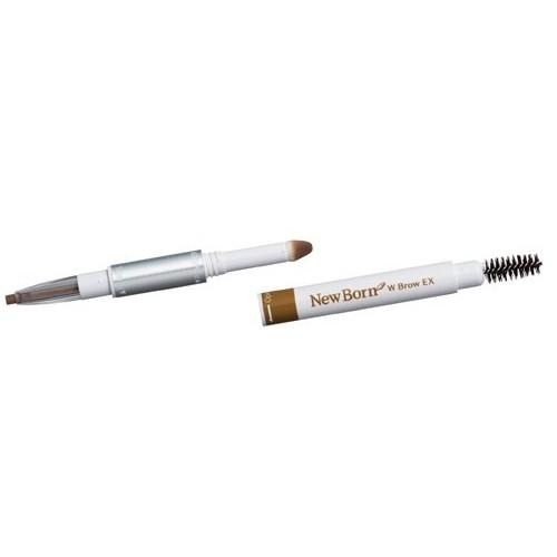 SANA New Born W Brow EX B9 Powder & Pencil & Brush 3-function Eyebrow Camel Brown 1 Piece (x 1) Eyebrow