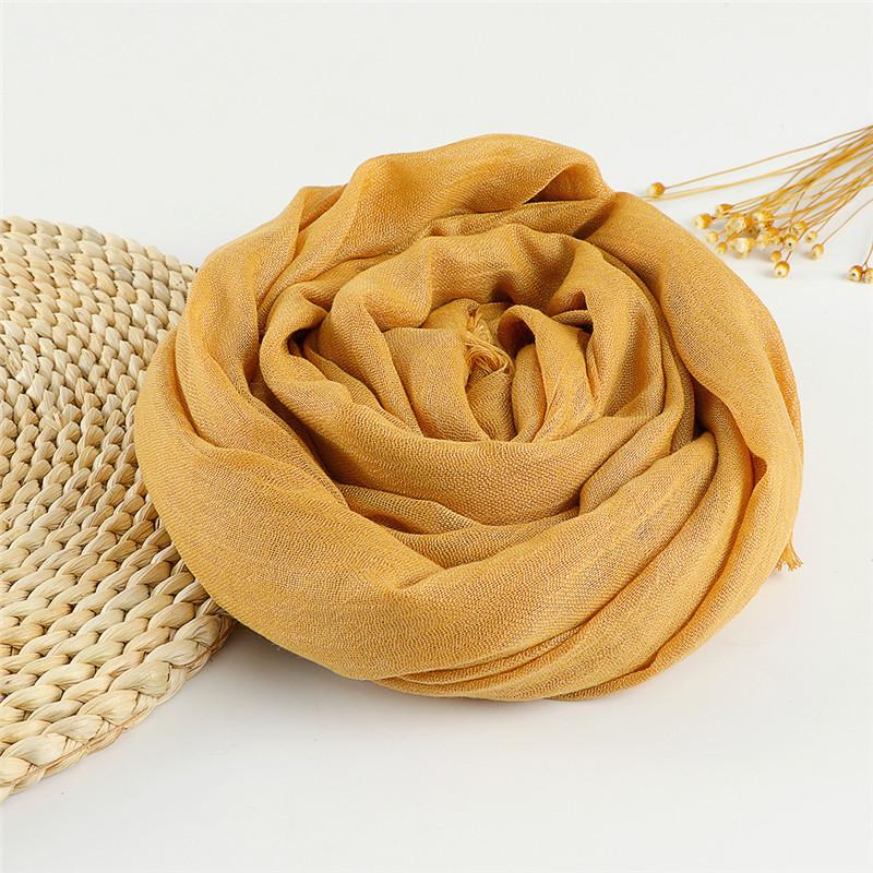 37 Color Plain Big Size Fringe Cotton Viscose Scarf Lady Warme Soft Shawls And Wraps Pashmina Stole Female Kerchief Muslim Hijab