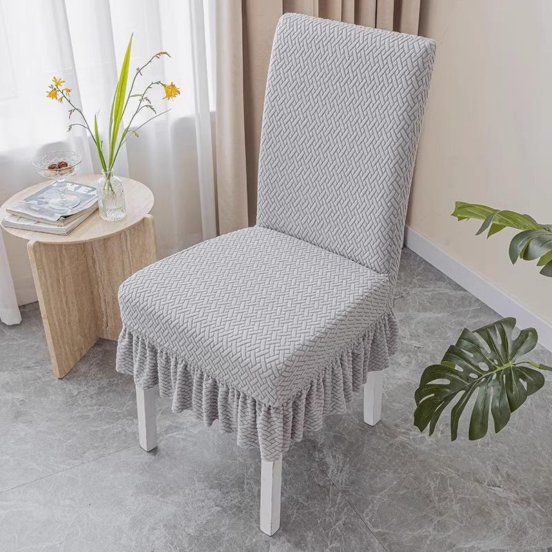 Elastischer Stuhlbezug Neuer Stil Rückenlehne Integriert Vier Jahreszeiten Universal Esszimmerstuhl Sitzkissen Set Haushalt Universal Hockerbezug