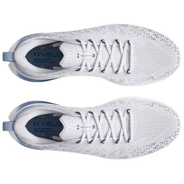 Under Armour Velociti 3 Comfortable Versatile Durable Low-Top Casual Urban Commuting Running Shoes Men sneaker White 3026117-104