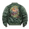 Men's Air Force Pilot Jacket Men's Tiger Embroidered Baseball Uniform Large Size Coat Work Jacket