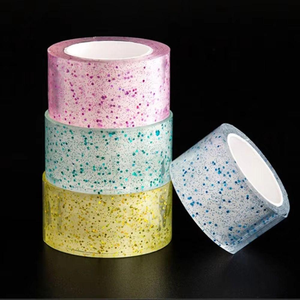 Transparent Blowing Bubble Full Set Reusable Nano Tape Crafts Nano Tape Toys School Supplies