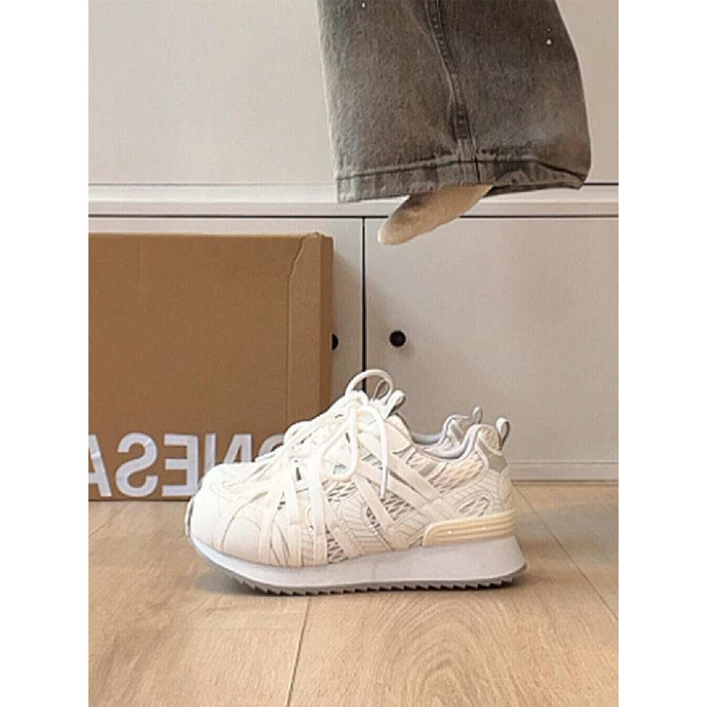 7Cm Inner Height Increase Mesh Breathable Forrest Gump Shoes Women's 2025 Summer New Thick-soled Lightweight Casual Sports Dad Shoes