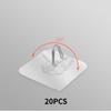 10/20PCS Door Hook, Adhesive Wall Hook, Transparent, Anti Slip, No Trace, Heavy-duty Adhesive Hook, Bathroom Kitchen Hook