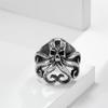 Retro and Old Titanium Steel Octopus Ring Niche Personality Men's Wrench Accessories Party Punk Holiday Gift Jewelry