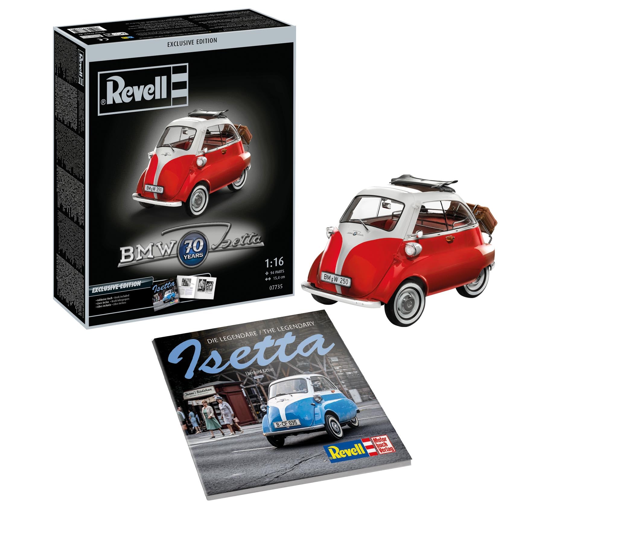 

Немецкий Revell 1/16 BMW Isetta 250 70-летний юбилей Пластиковый набор модели 07735 (Автомобиль)