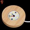 Wood Light Base Rechargeable Remote Control Wooden LED Light Rotating Display Stand Lamp Holder Lamp Base Art Ornament New