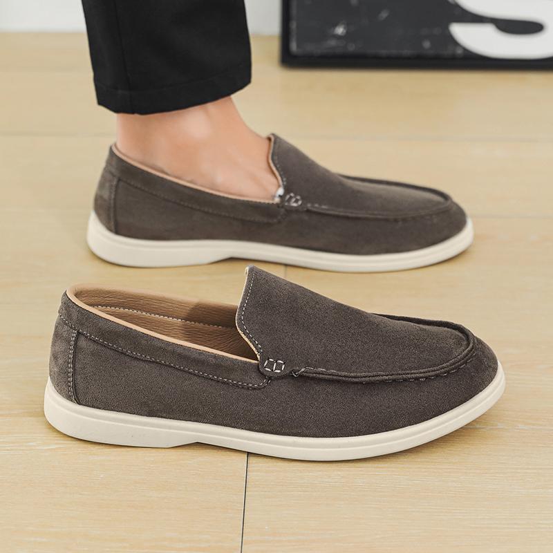 Fashion Men's Casual Shoes Suede Leather Loafers Classic British Style Men Shoes Lightweight Soft Moccasins Male Slip on Driving Flats