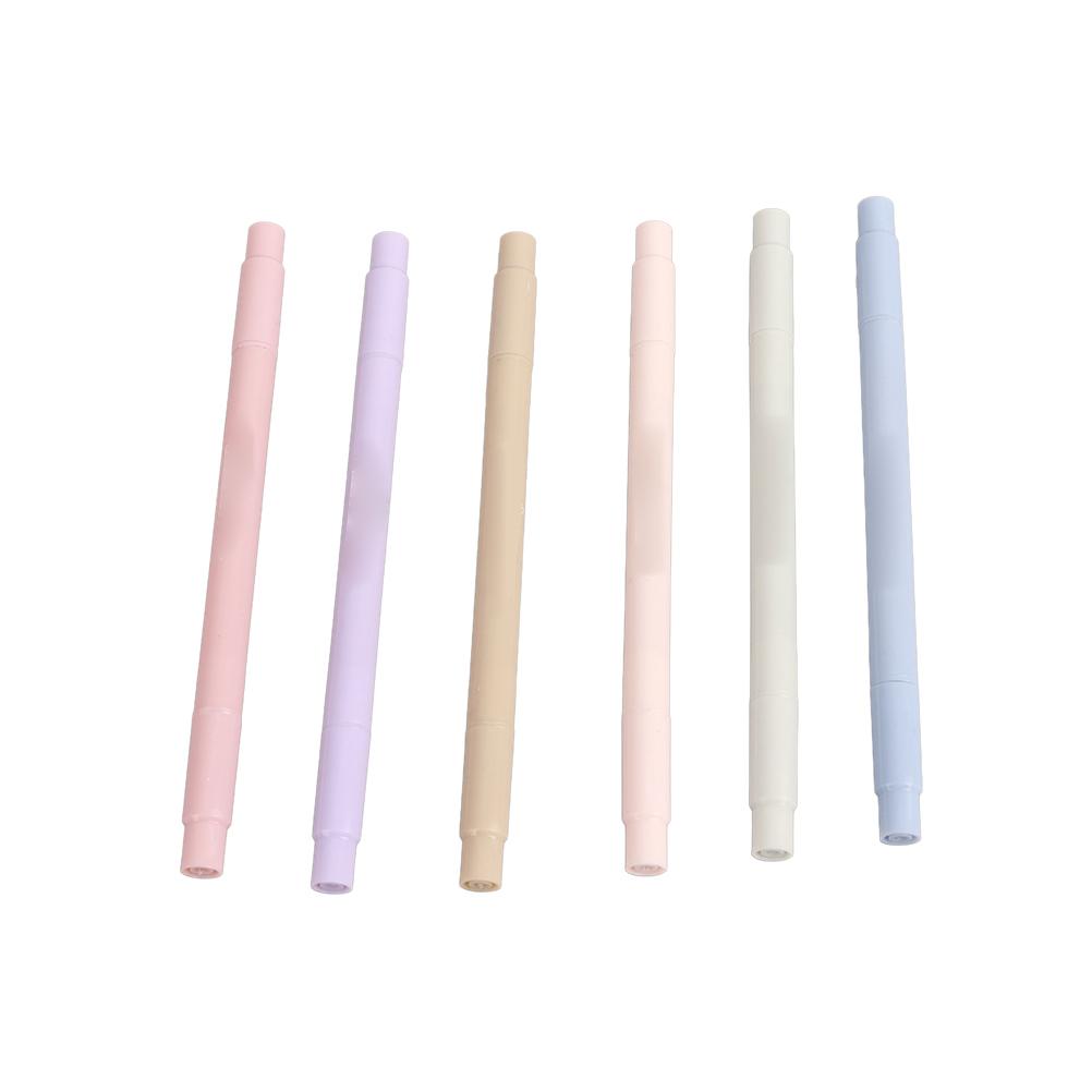 6 Buc 6 Culori Pastel Pixuri Evidențiator Vârf Moale Pixuri Marker Evidențiator pentru Studenți Adolescenți Copii