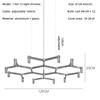 Nordic luxury modern LED Chandelier designer kitchen pipe chrome lamp hotel living room room room decoration lighting fixtures