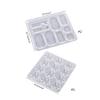 Aromatherapy Tablets Epoxy Resin Mold for DIY Keychains Tags Charm Jewelry Mold