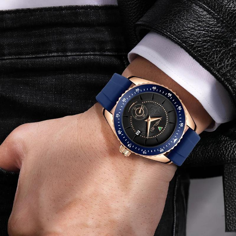 Men Sport Watch Top Brand Luxury Military Waterproof Male Clock Quartz Business Leather Wristwatch