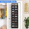 10 Tiers Large Over the Door Shoe Organizer Hanging Shoe Rack with Deep Pockets for Storage Door Storage Solution