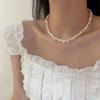 Baroque Pearl Choker Necklace - Irregular Vintage Style Imitation Pearl Jewelry