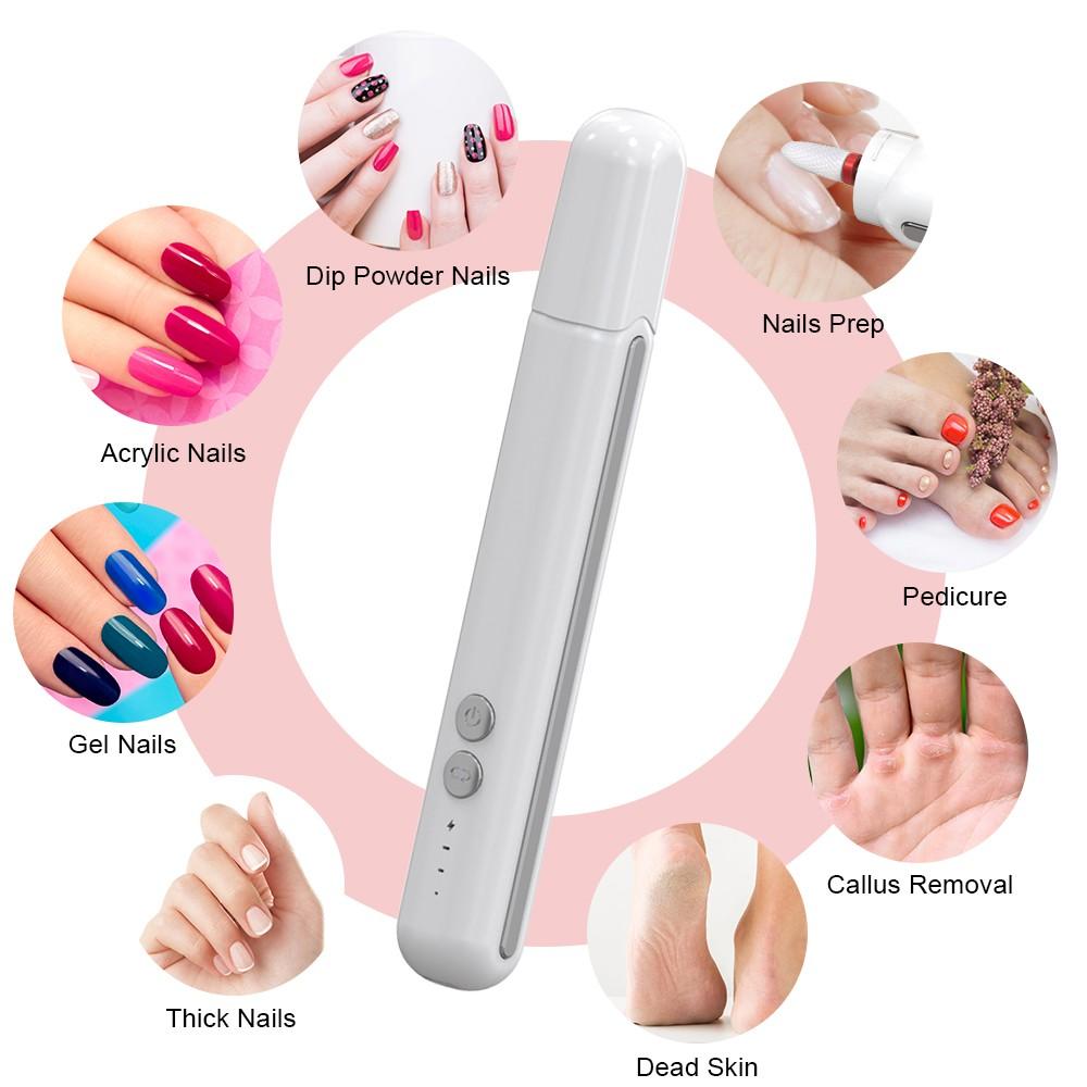 Electric Cordless Drill For Acrylic  Rechargeable Toenail Sander For Thick ,  Kit With Drill