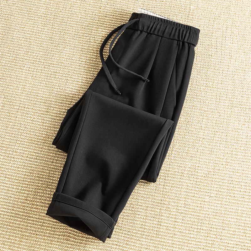 FAPAI Men s Tencel & Cotton Blend Elastic Straight Casual Pants 3XL