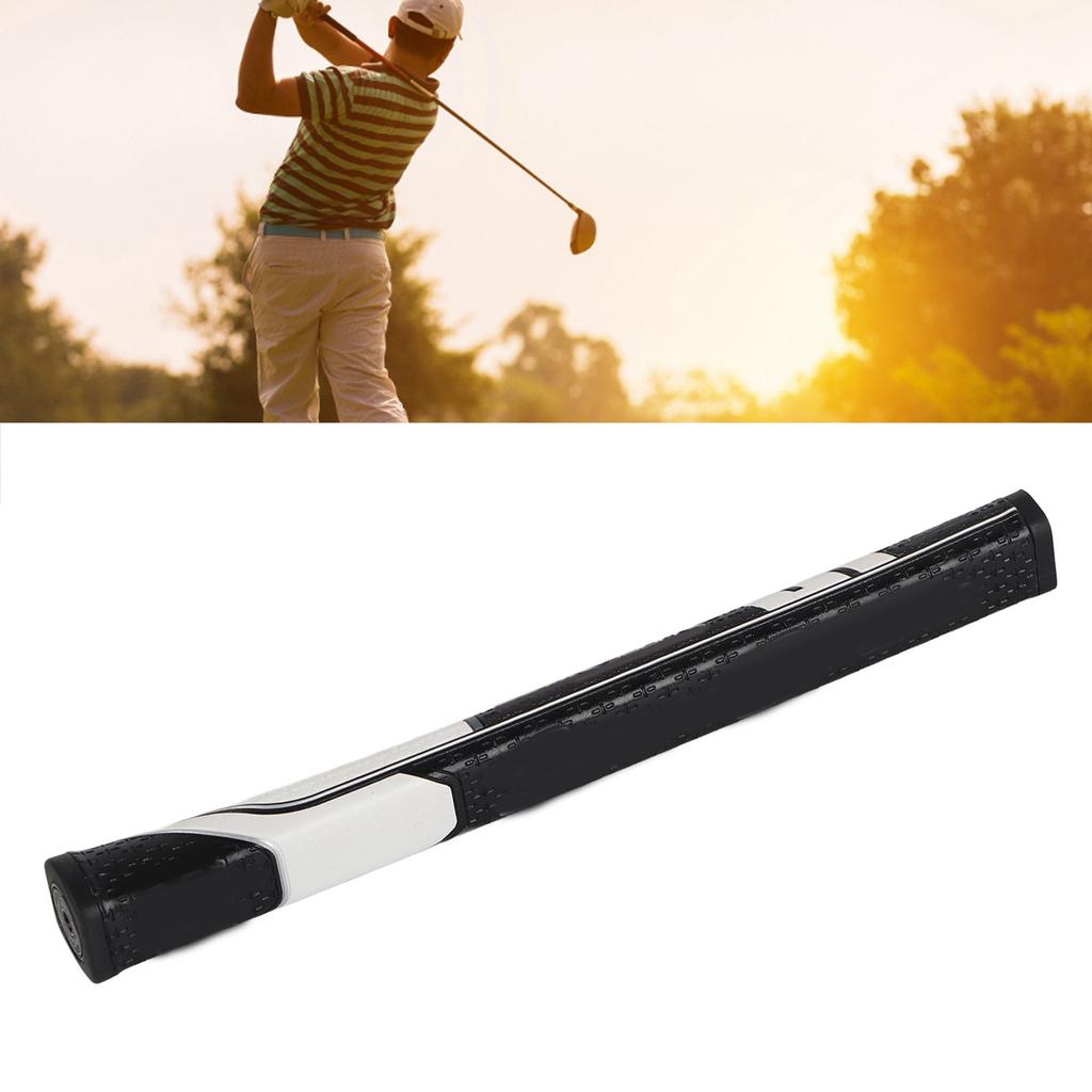Golf Grip PU Triangle Upgraded Putter Grip Golf Club Grip for Outside Entertainment White and Black