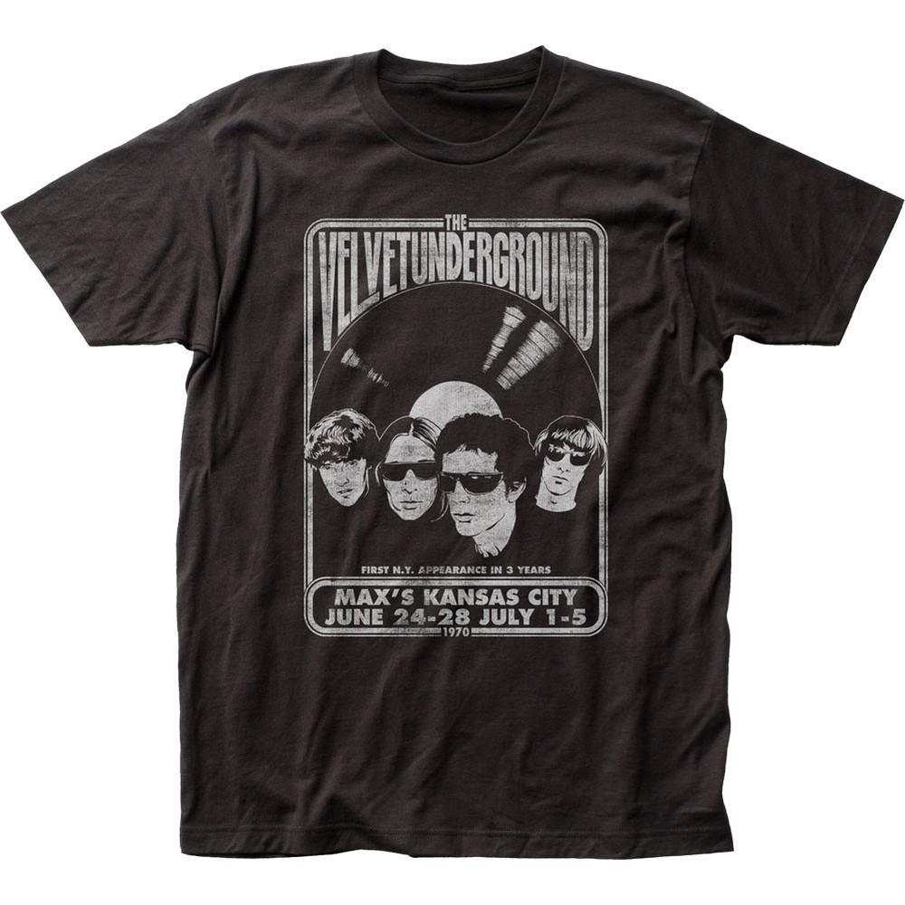 Velvet Underground Velvet Vinyl Mens T Shirt Music Classic Concert Band Black Unisex T-Shirt XXXXL