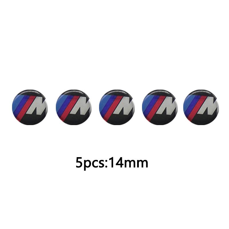 gnhct10 5/10Pcs 11mm 14mm Car Key Sticker Logo 3D Metal Car Key Sticker Emblem For BMW F34 F10 F20 F48 F39 F30 F25 F26 F15 F16 F22 F32