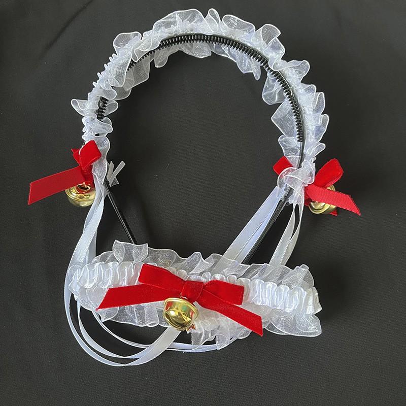 Sexy Cat Ear Headband Women Fluffy Plush Hair Hoop Cute Lolita Bell Choker