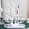 Multi Level Jewelry Tree Organizers Plastic Display Holder For Home Store Decoration Compact Design Easy Assembly Space Saving