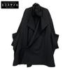 Yohji Yamamoto POUR HOMME 22AW HE-C09-100 Black Drape Coat coat 2 blackUsed