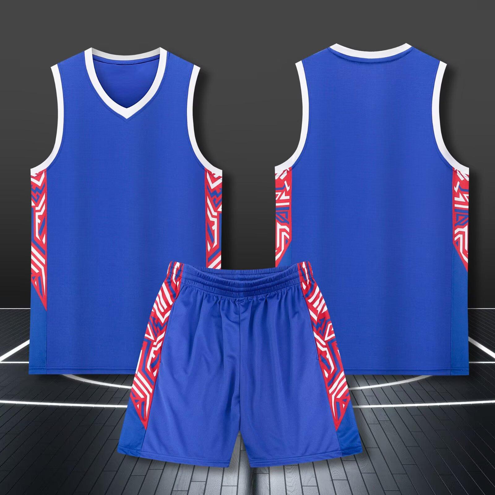 A135 Комплект баскетбольной формы, Одежда для взрослых и детей, Мужская игровая тренировочная майка, Майка с карманами с обеих сторон 3XS-5XL 3XS/120