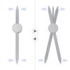 1 Pcs Microblading Balance Positioning Tattoo Ruler Makeup Eyebrow Design Golden Ratio Ruler Measurement Tool