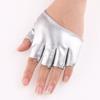 New Half finger Leather Gloves European and American Women's Half Palm Gloves Stage Nightclub Pole Dance Performance Half Finger Gloves