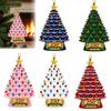 Decorative Wall Hanging 5 Pcs 2D Flat 250 Anniversary USA Christmas Tree Ornament, Year Personalized Xmas Gifts of America 1776-2026 Acrylic Patriotic