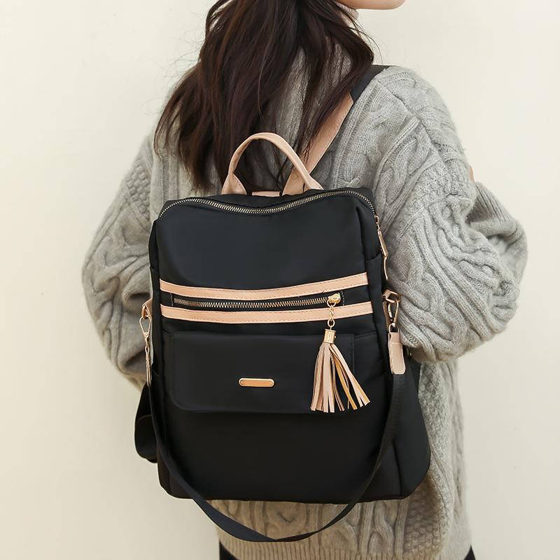 Backpack Women's New Large-capacity Leisure Simple Travel Bag Dual-purpose Single Shoulder Women's Backpack Leisure Travel