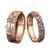Environmental Protection, European and American New Rose Gold Fashion Pattern Ring, Women's Ring Jewelry