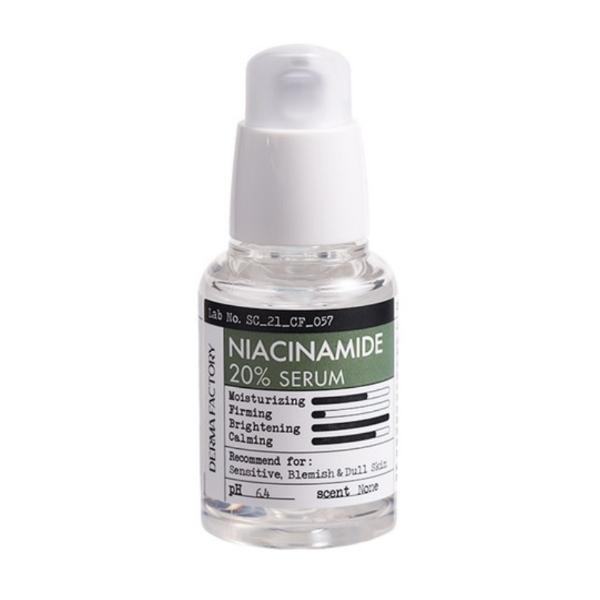 Derma Factory Niacinamide 20% Serum Brightening Pore Care Skin Tone Booster 30ml