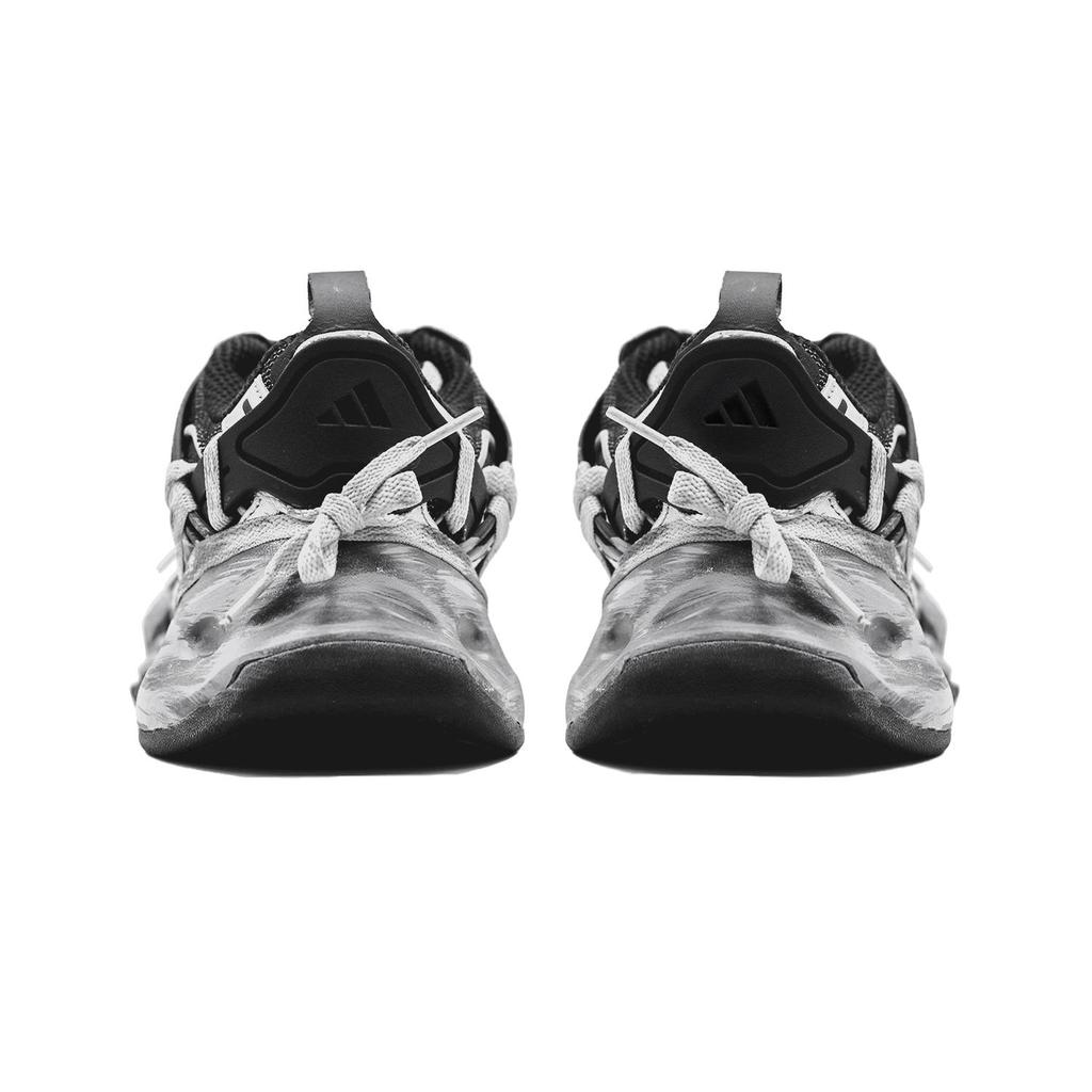 adidas XLG RUNNER DELUXE Resistentes a la abrasión Transpirables Caña baja Zapatillas de Running Unisex Negro Gris IH0070(Equipo 140-)
