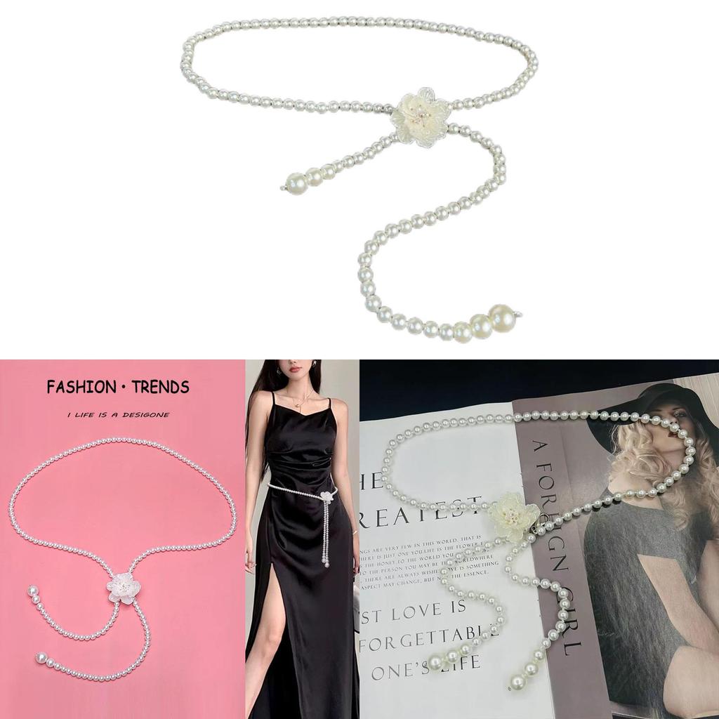Pearl Waist Chain Females Summer Fashion Jewelry With Candy Element For Casual Wear