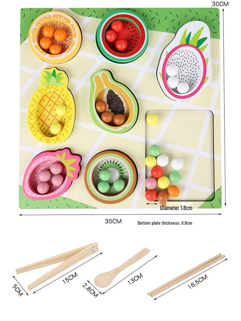 Montessori Wooden Color Sorting & Counting Game for Early Childhood Education