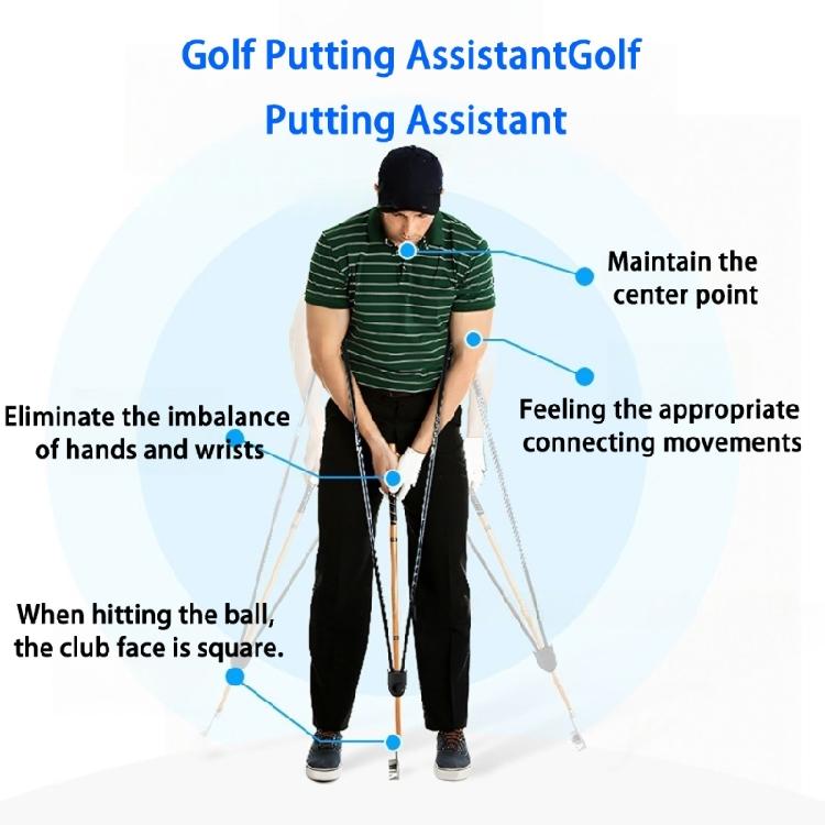 Adjustable Length Golf Puting Tool Golf Putter Trainer Armpits Postures Fixing Rod Putting Postures Corrector Enduring