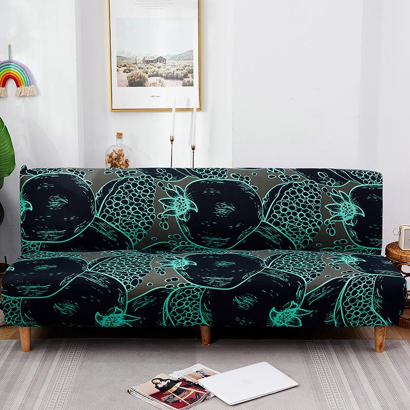 Universal Printed Sofa Cover for Armless Folding Sofas
