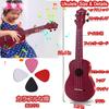 Kids Ukulele 21 Inch Soprano Musical Ukulele Gift Gig Bag Strap Song Book Pick Polishing Cloth Included for Kids Adult Beginner Ukulele, Instrument,