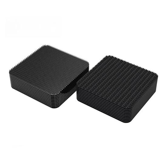 20 Pairs Heavy Duty Fastener Tape Self Adhesive Interlocking Strip Damage-Free Multifunction Car Foot Mat Carpet Fixing Sticker