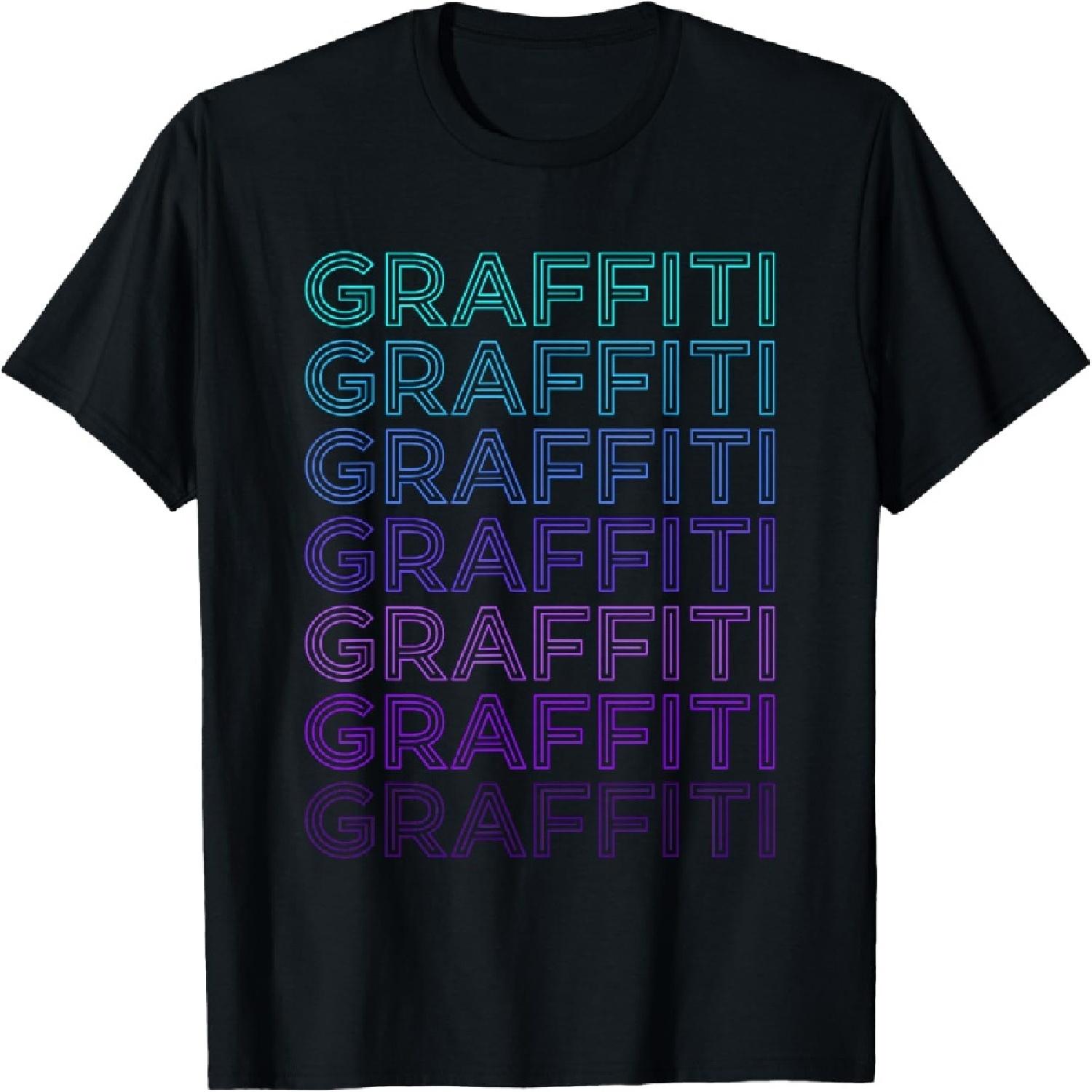 

Graffiti Graffiti Tag Retro Urban Art Street T-Shirt XXXXXL різнокольоровий