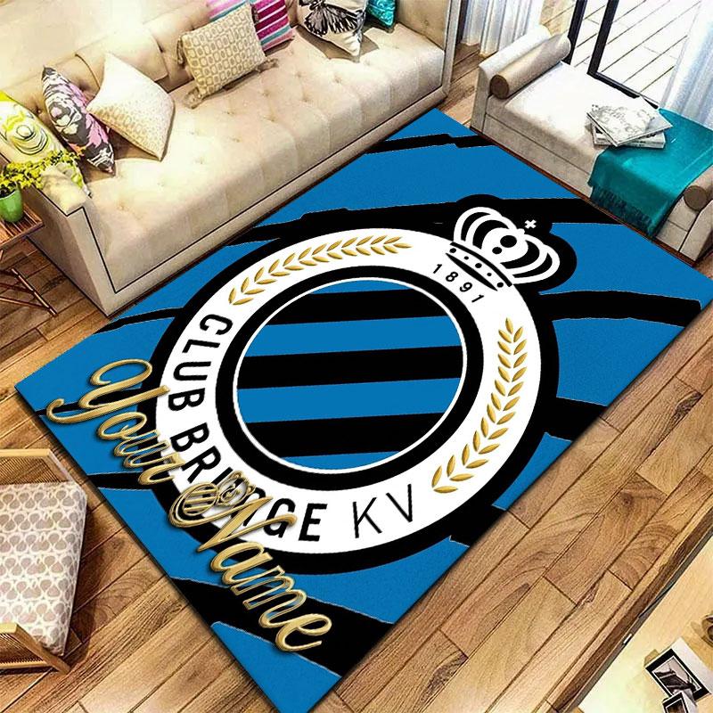Club Brugge KV Custom Name Carpet Rug for Living Room Bedroom Home Sofa Decoration,Kids play Non-slip Floor Mat