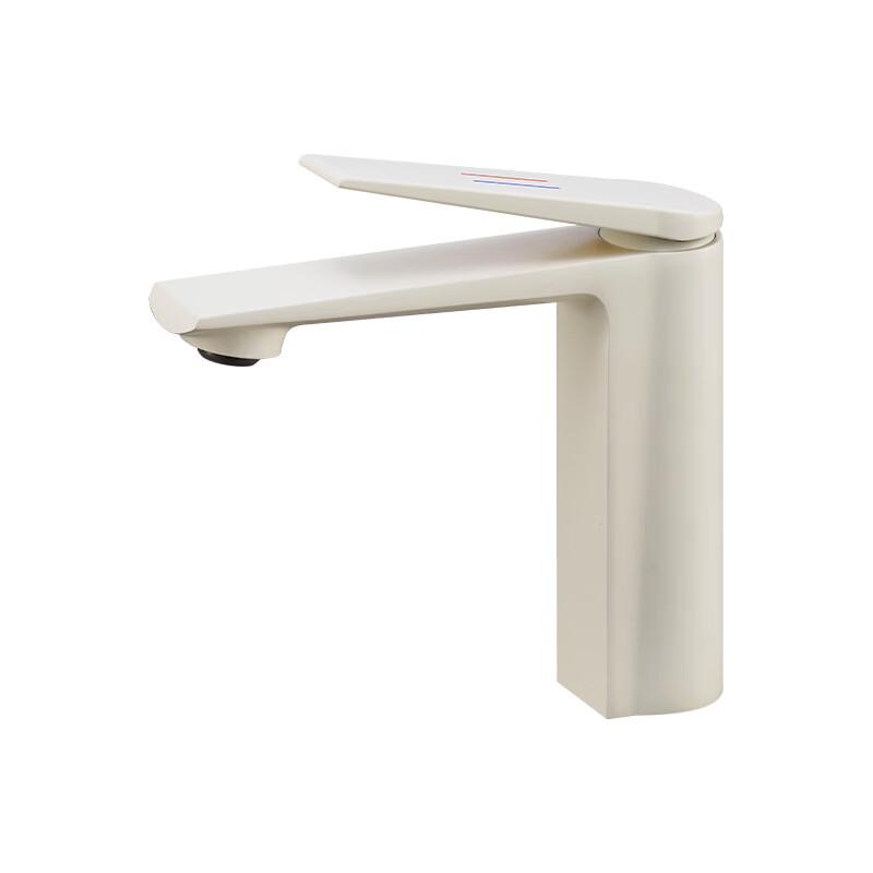 TLXT Gun Grey Hot & Cold Bathroom Sink Faucet