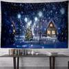 Christmas Night Snow Tapestry Bedroom Living Room Home Wall Decoration